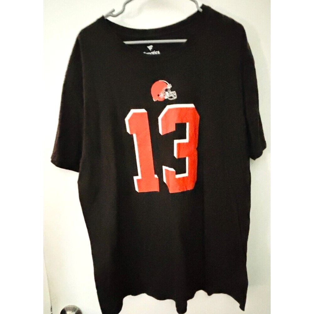 NFL Nike team apparel Odell Beckham Jr T-shirt brown size XL Cleveland Browns